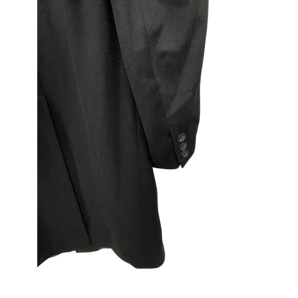 F.R. Triplet & Co Cashmere Overcoat Coat Black Size 46R - Picture 5 of 12